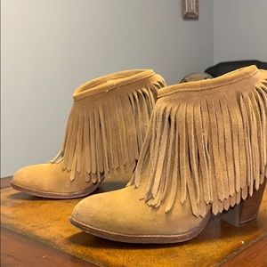 Fringe Frye Half Boots
